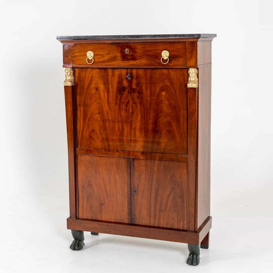 Meubels Empire Secretary à Abattant, Frankrijk Ca. 1810 photo