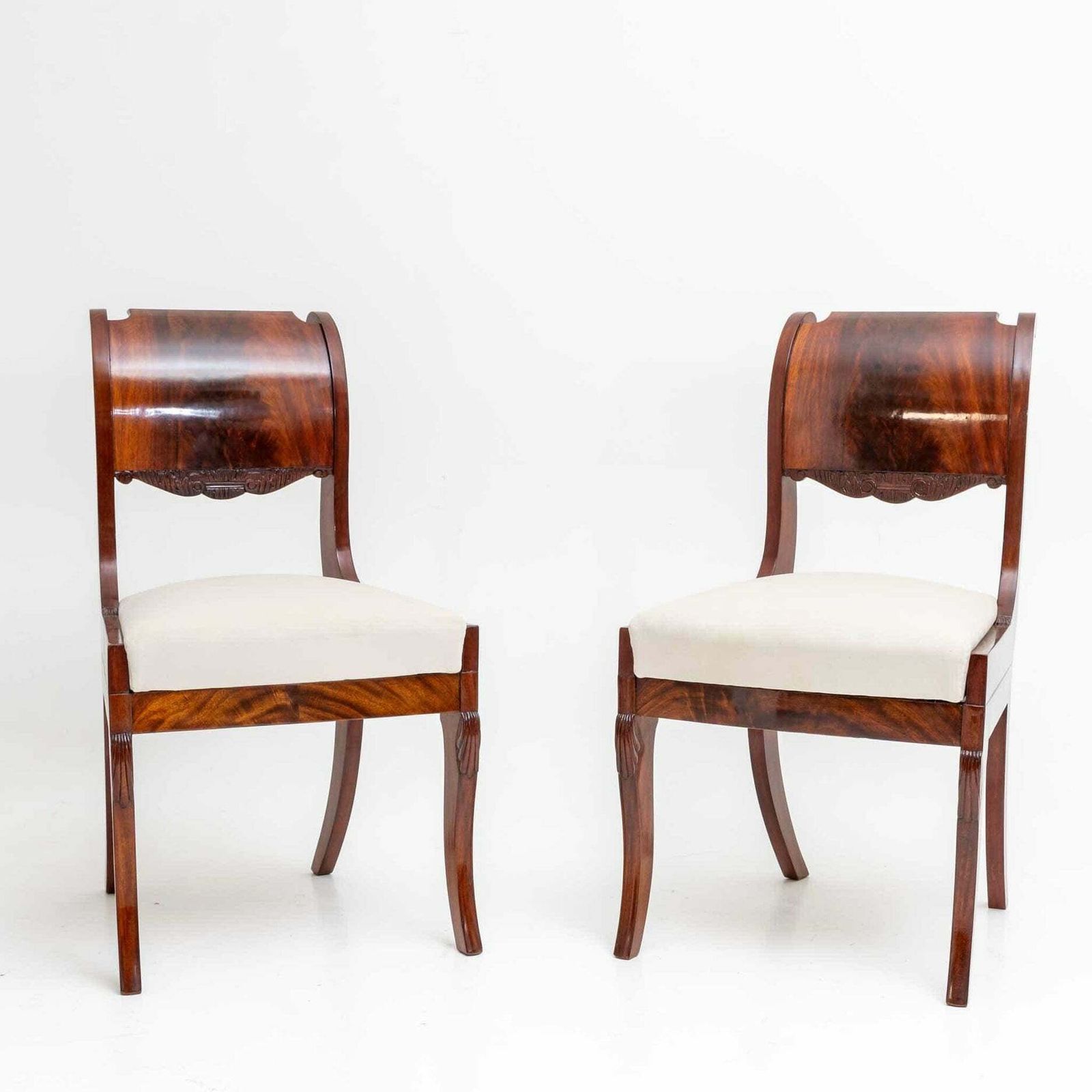 Pair Of Chairs Baltic States Around 1830 photo for sale
