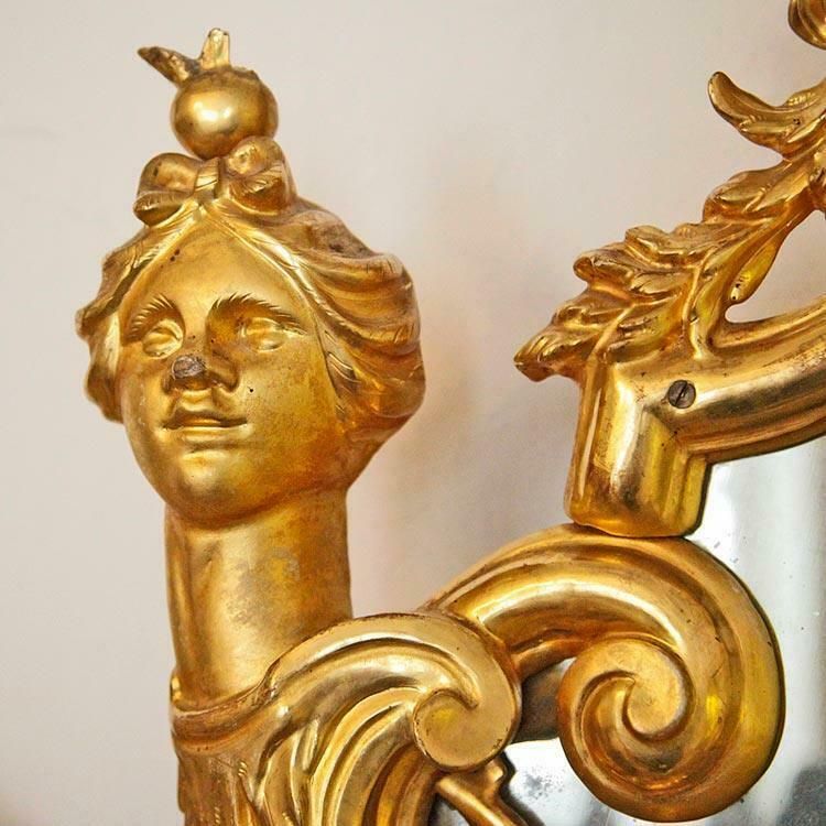 Palace Mirror, Giltwood, Italy 1750/1770 photo buy