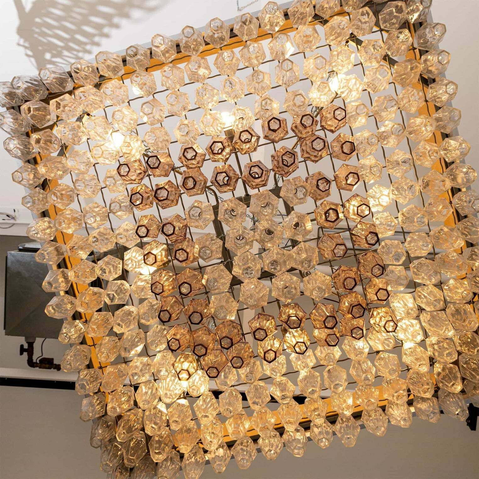 Lustre Venini Poliedro, Italie, milieu du XXe siècle photo Luminaires