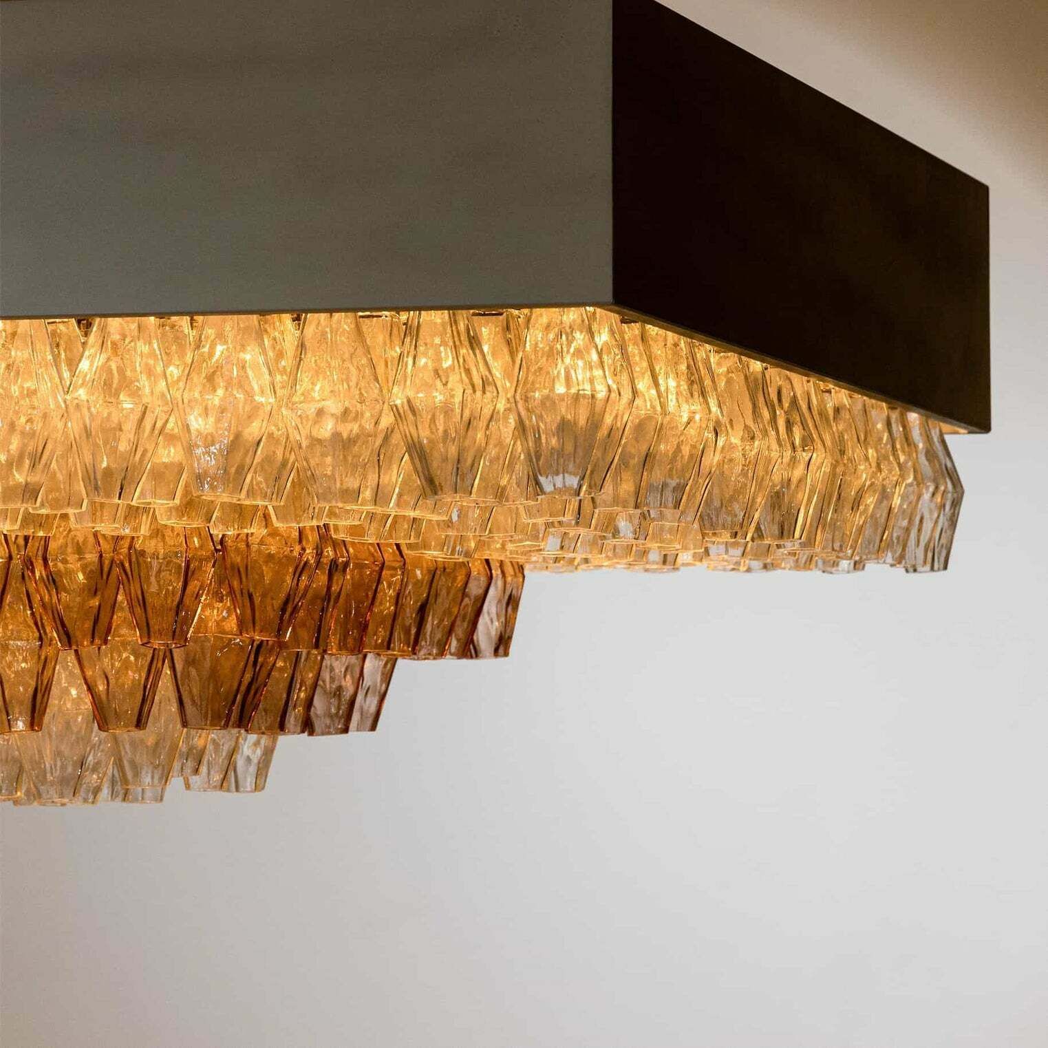Lustre Venini Poliedro, Italie, milieu du XXe siècle photo vinterior
