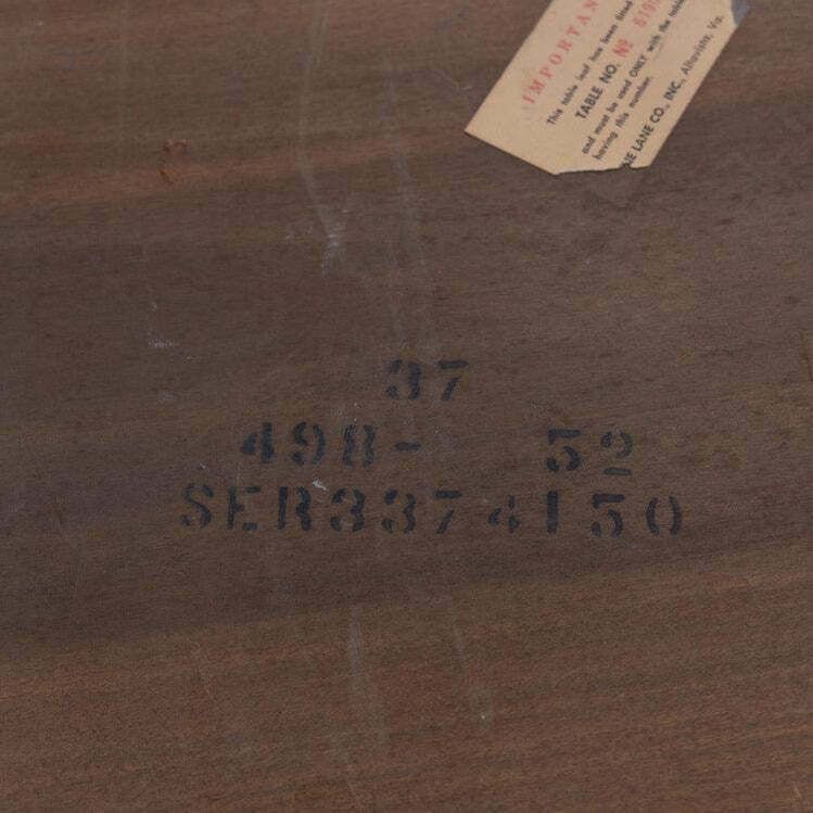 photo buy Brutalist Dining Table, The Lane Co, Altavista, USA 1960s