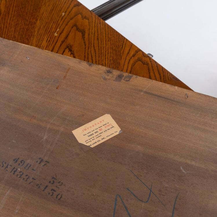 photo vintage Brutalist Dining Table, The Lane Co, Altavista, USA 1960s