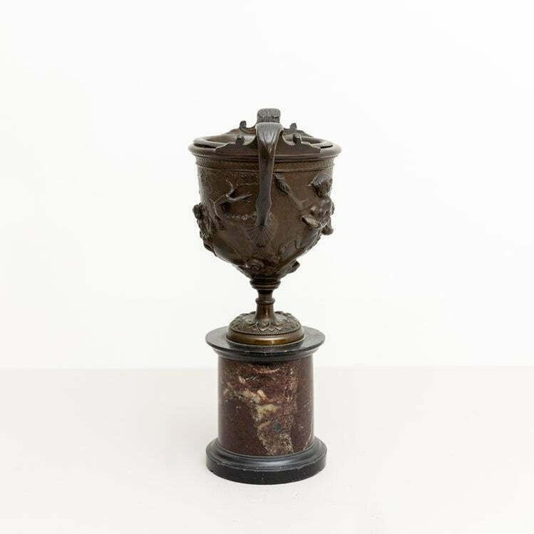 Bronze Tazzas After A Pompeian Antique, Italy 19th Century photo buy