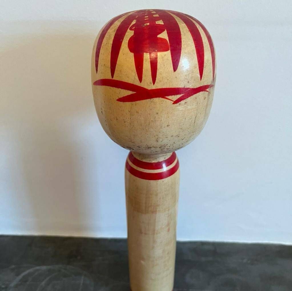Vintage Japanese Kokeshi Wooden Doll ,Signed photo 110.0