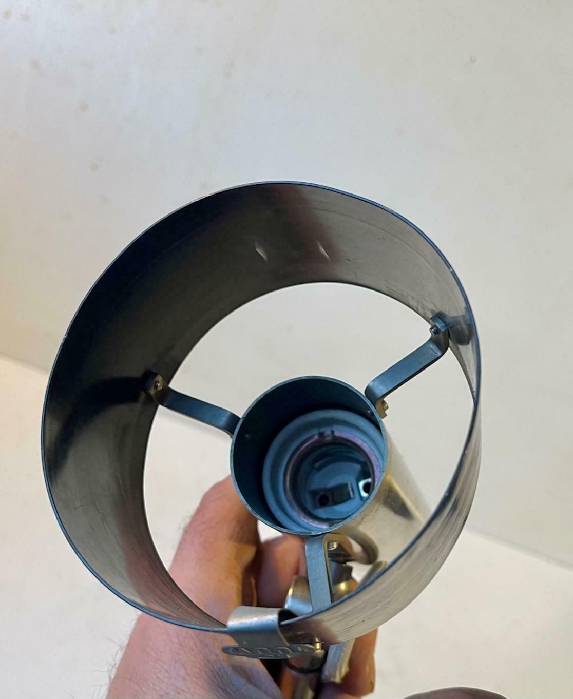 photo furniture Scandinavian Industrial Steel Wall Light By Nordisk Solar, 1970s