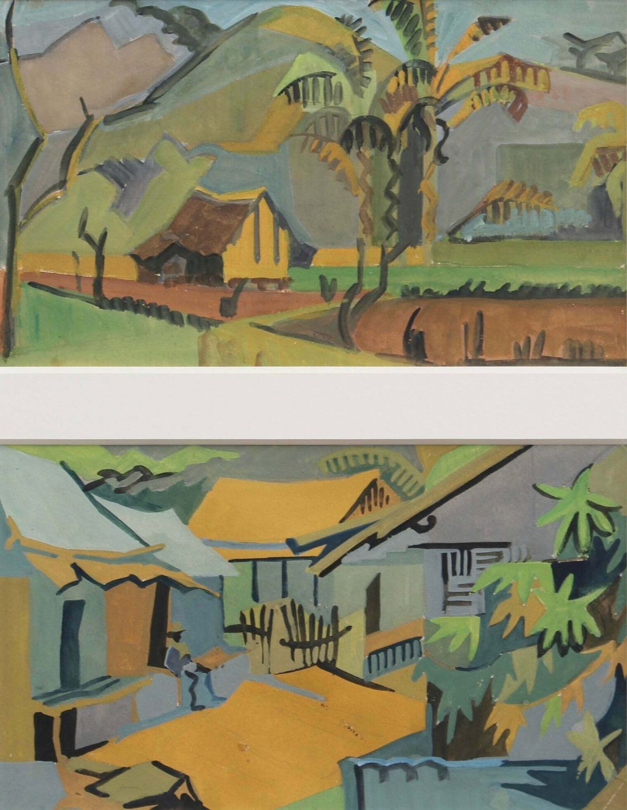 'Views Of Madagascar', French School (Circa 1960s) photo furniture
