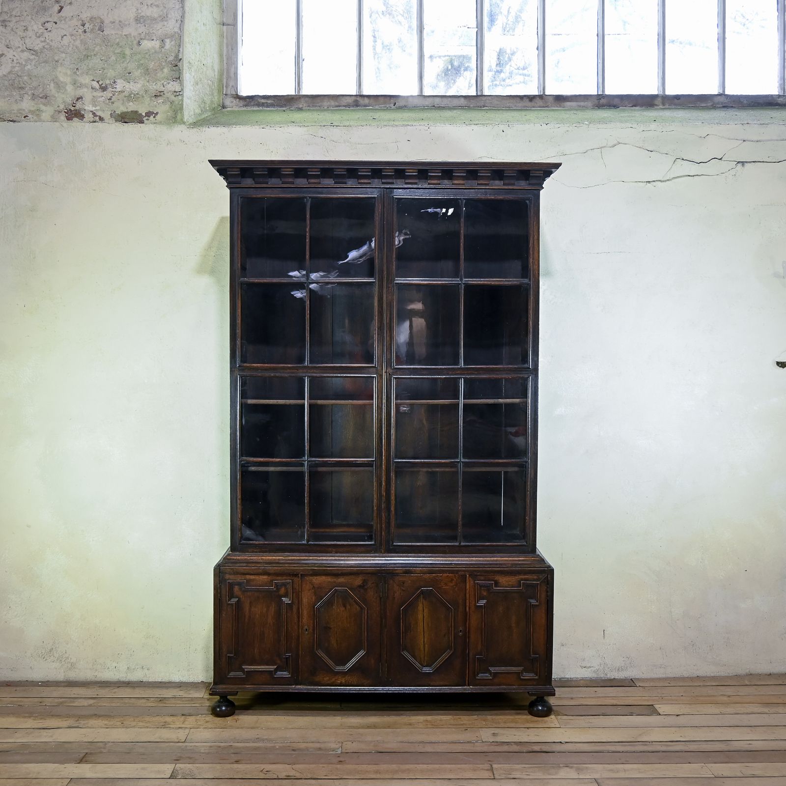 19th Century Glazed Bookcase Cabinet Manner Of Samuel Pepys photo 6580.0