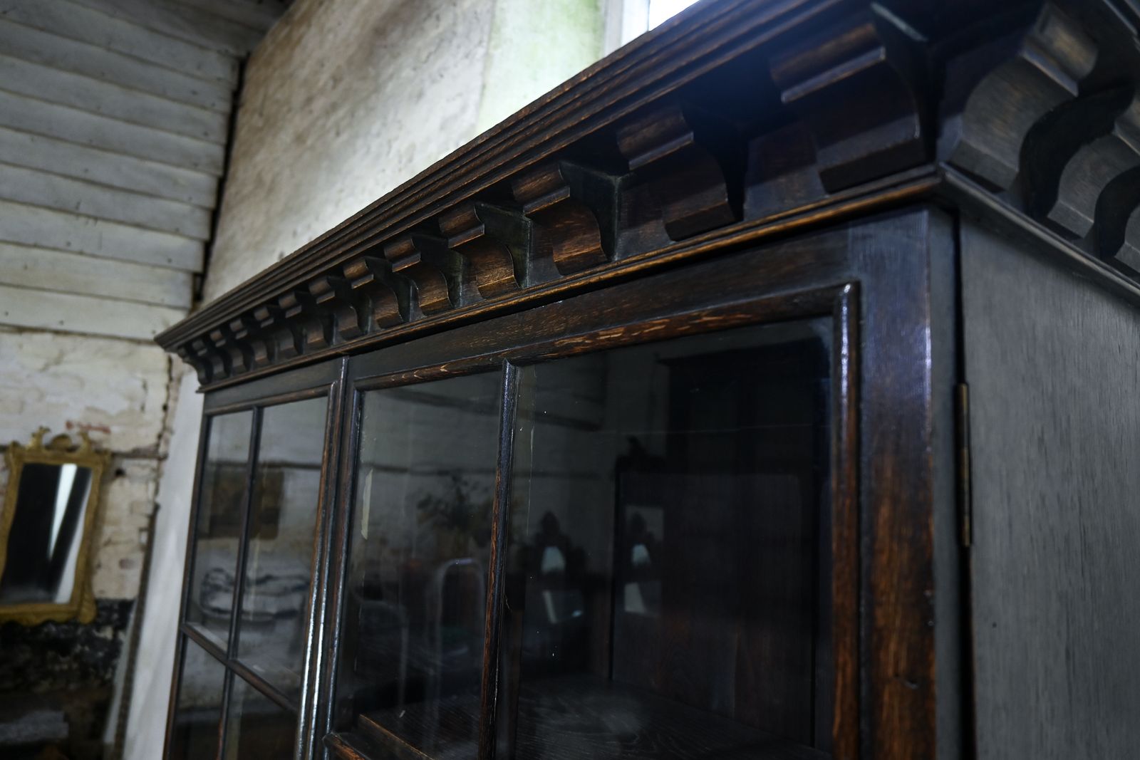 photo furniture 19th Century Glazed Bookcase Cabinet Manner Of Samuel Pepys