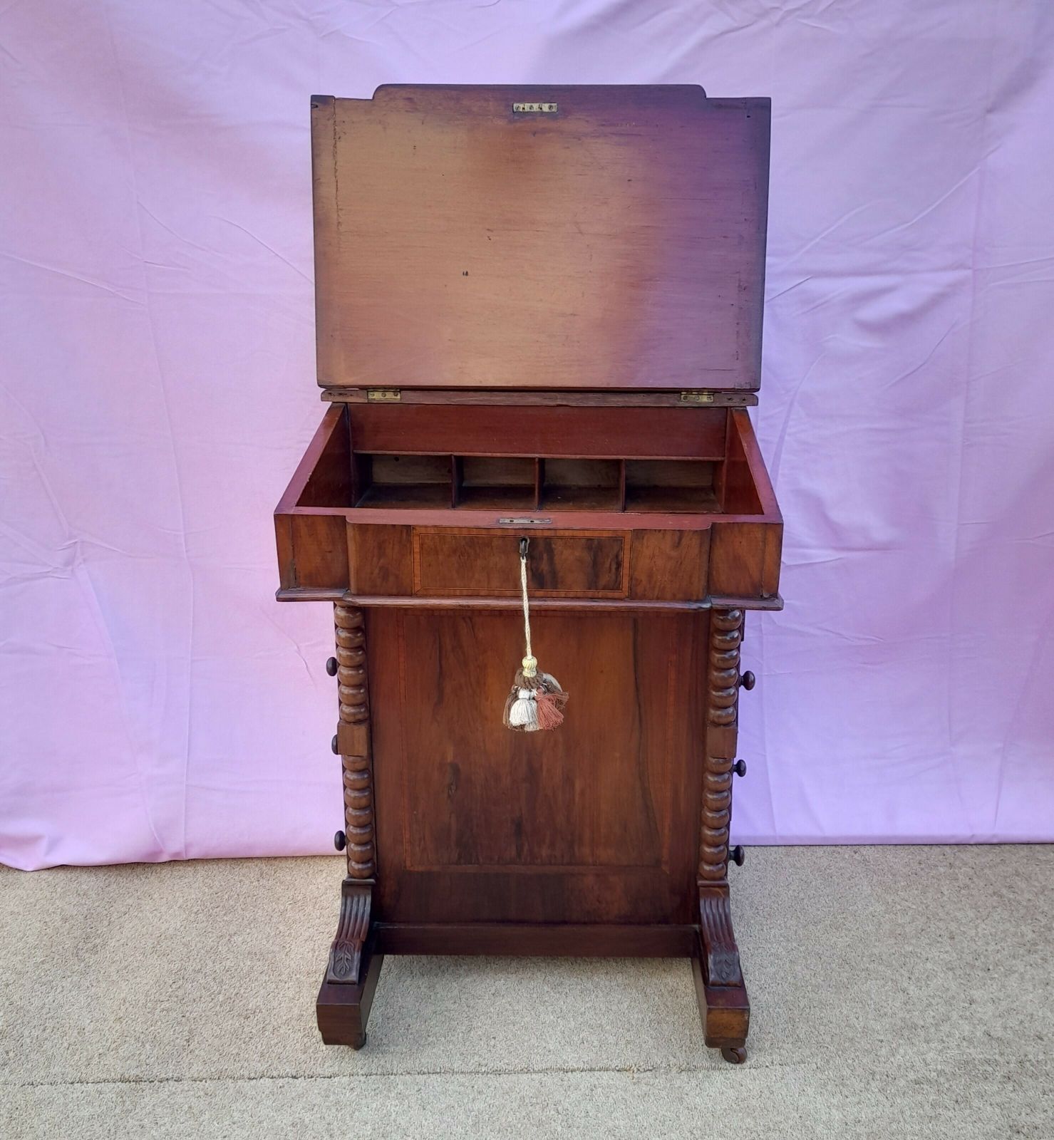 Antique Walnut Davenport Desk, 1910s photo Furniture