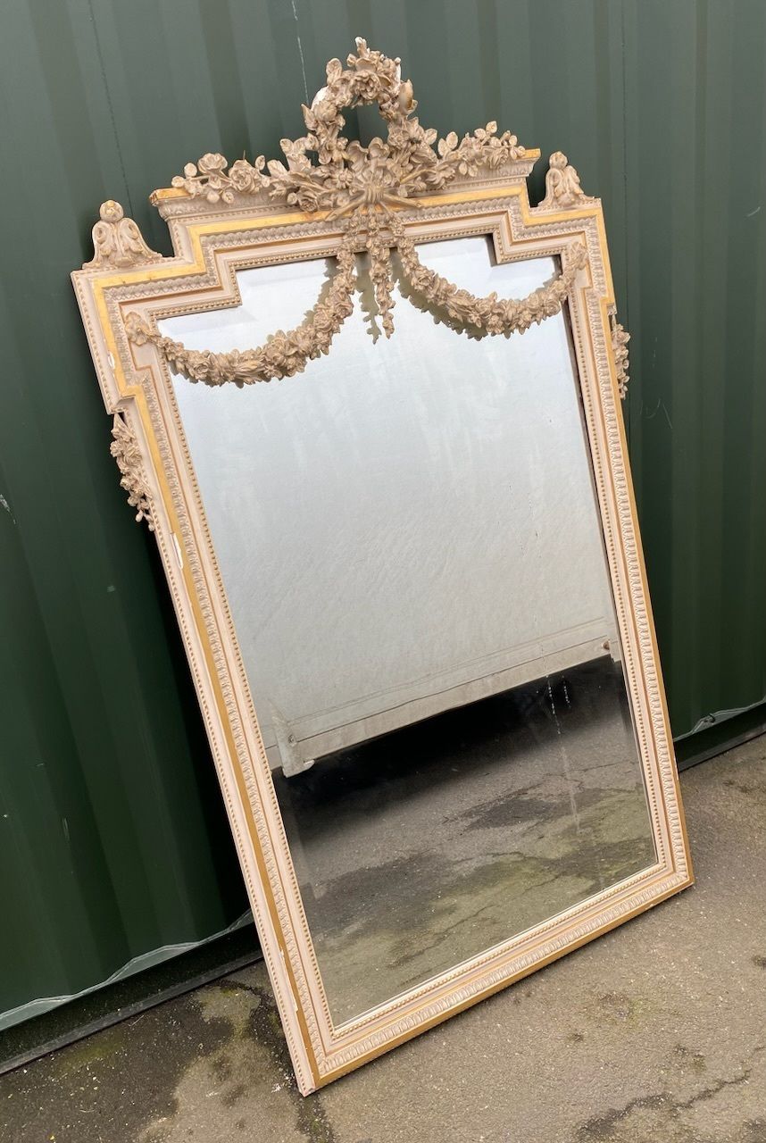 Wonderful Large French 19th Century Wall Mirror photo vinterior
