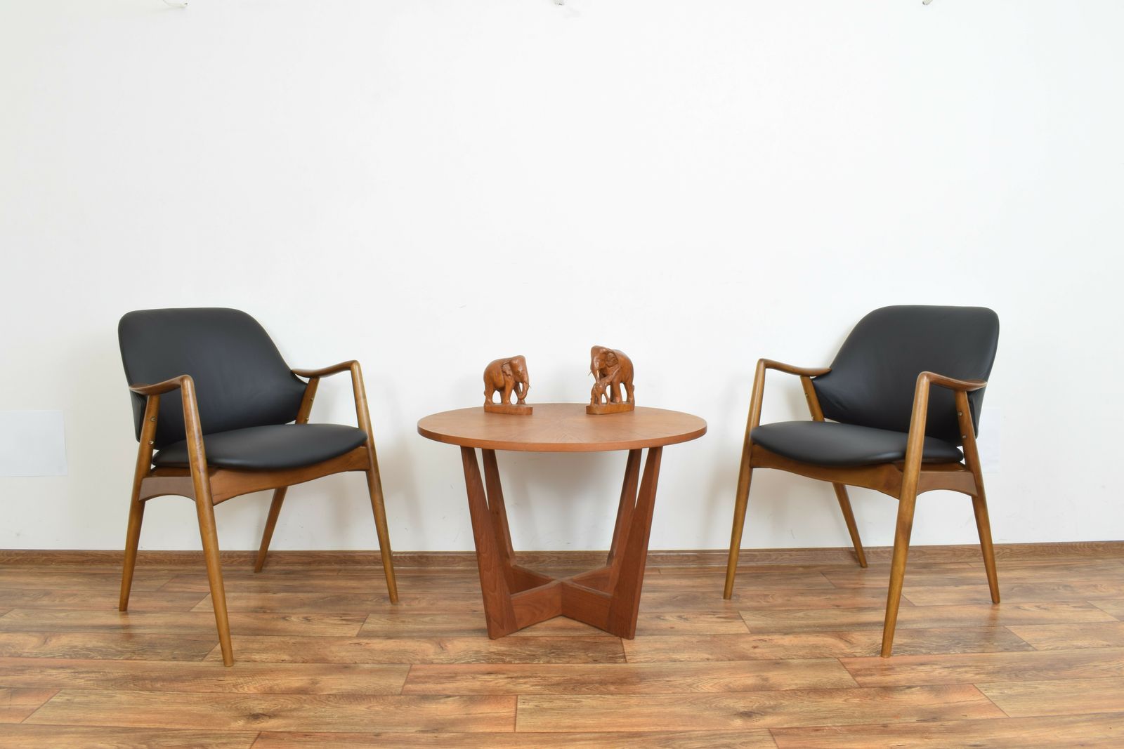 Mid Century Swedish Leather Armchairs By Alf Svensson For Dux, 1960s, Set Of 2 photo furniture