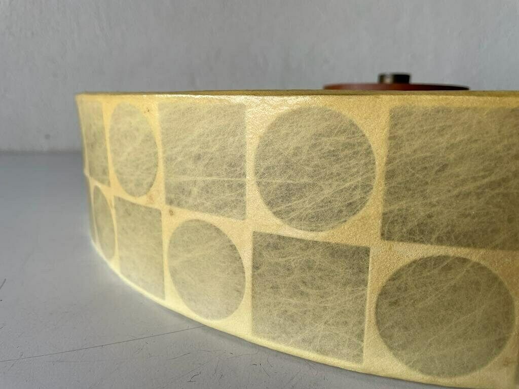 photo furniture Round Cocoon Large Flush Mount Ceiling Lamp By Goldkant, Achille Castiglioni Era, 1960s, Germany