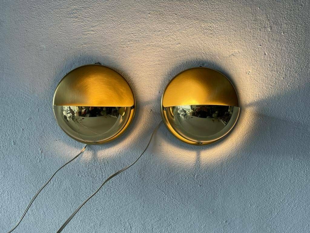 photo for sale Brass Pair Of Sconces By Bankamp Leuchten, Arnsberg 1, 1970s, Germany
