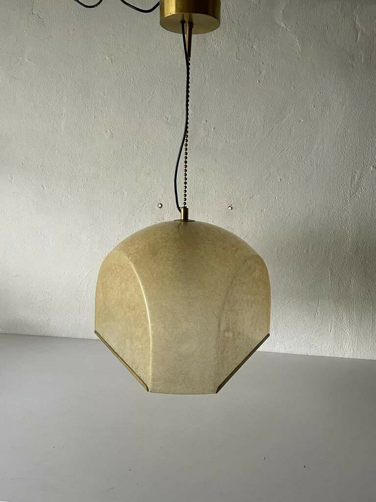 Extraordinary Italian Design Fiberglass Xl Pendant Lamp, 1960s, Italy photo 2853.24