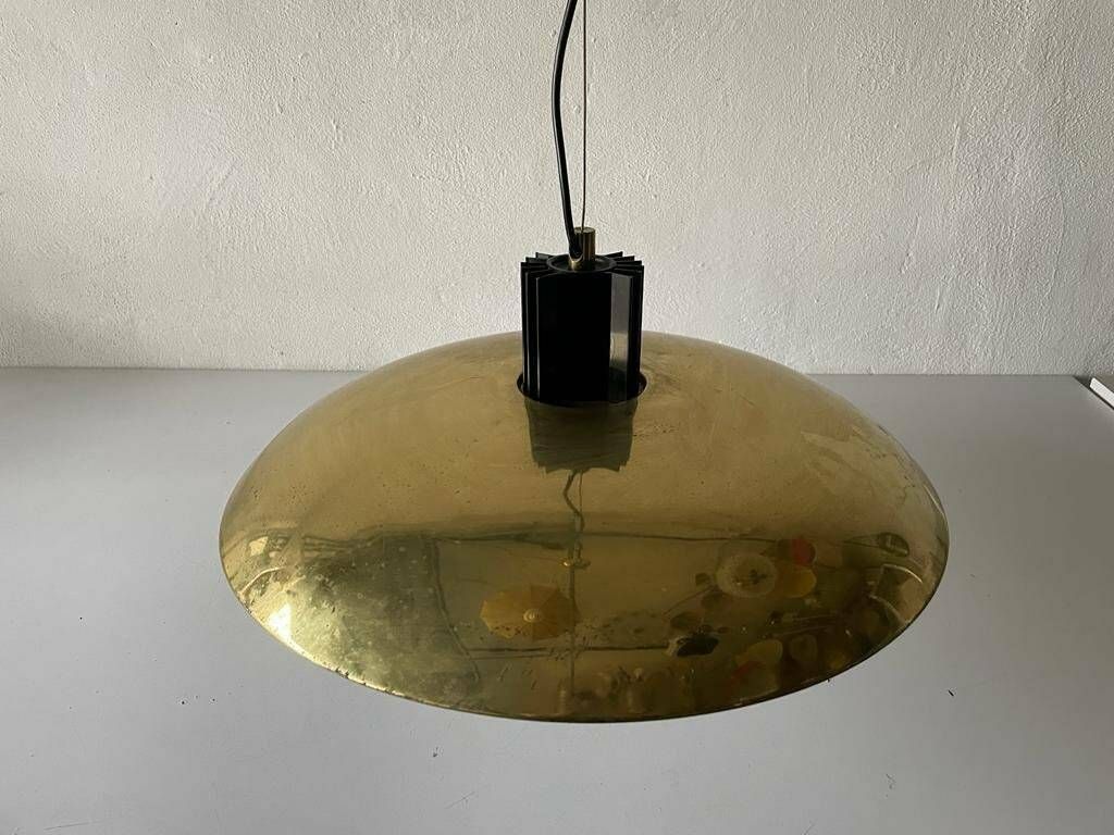 Mid Century Modern Brass Italian Xl Pendant Lamp, 1960s, Italy photo furniture