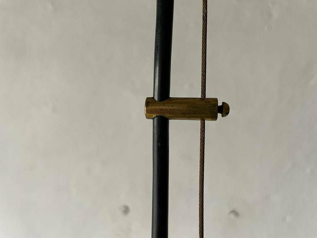 Mid Century Modern Brass Italian Xl Pendant Lamp, 1960s, Italy photo vintage
