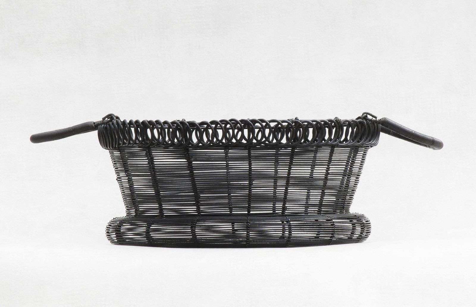 Antique French Woven Wire Basket, Circa 1900 photo furniture