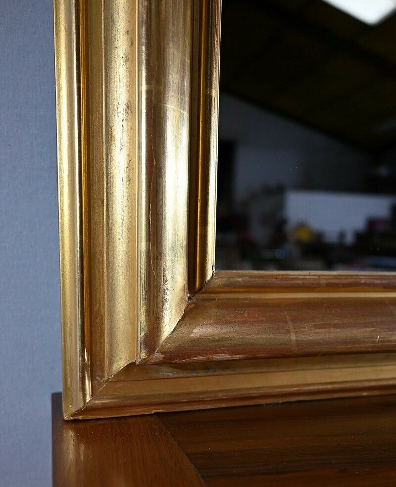 photo furniture Important Mirror Gilded With Gold Leaf, Louis Philippe Period   Mid 19th Century