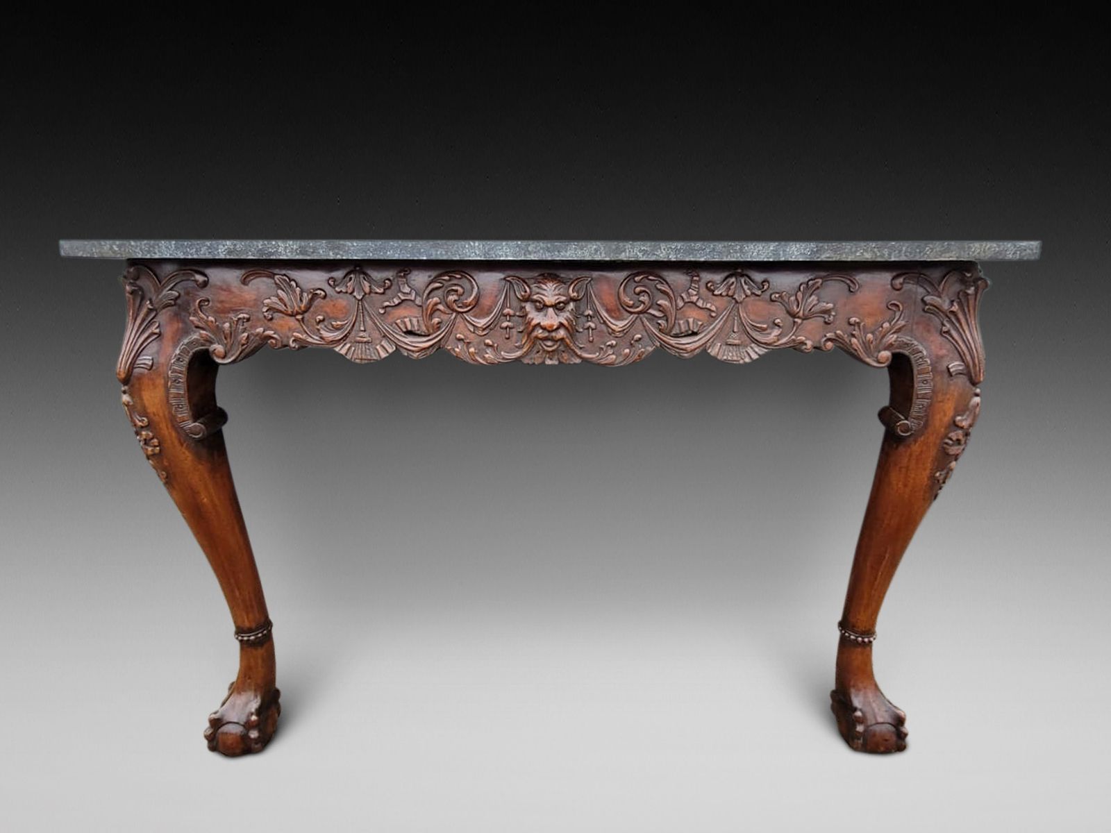 Pair Of Georgian Style Mahogany Console Tables photo furniture