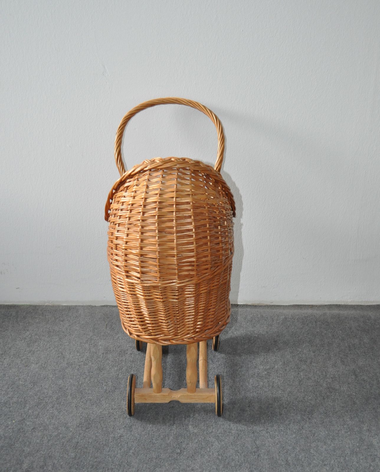 Wicker Toy Pram, 1900s, Antique photo buy