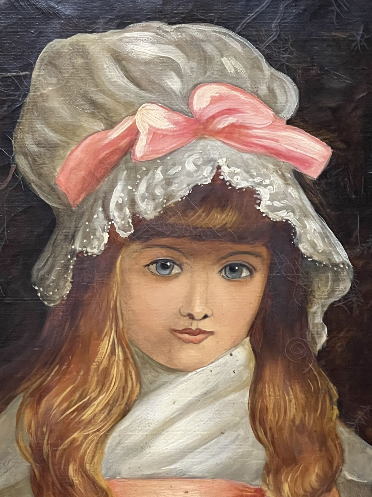 19th Century English School After Sir John Everett Millais 'Cherry Ripe' Oil Painting In Gilt Wood Frame photo Art