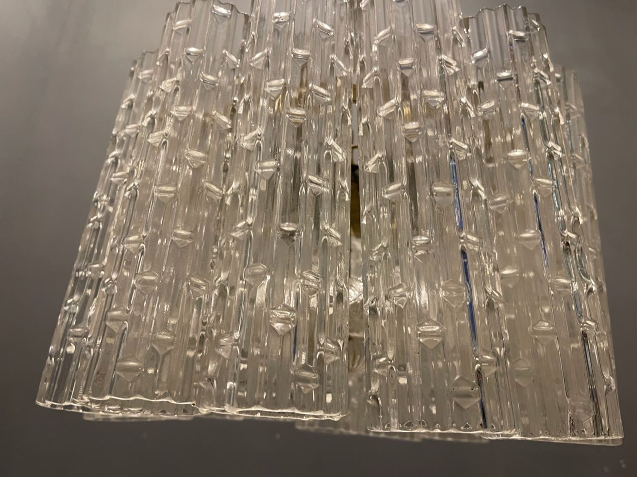 photo vinterior Murano Glass Tube Chandelier By Venini