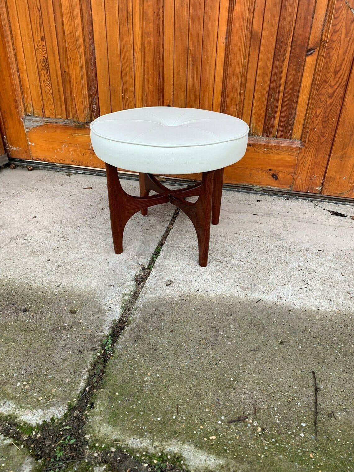 Mid Century Danish Teak Ottoman By Kofod Larsen For G Plan, 1960s