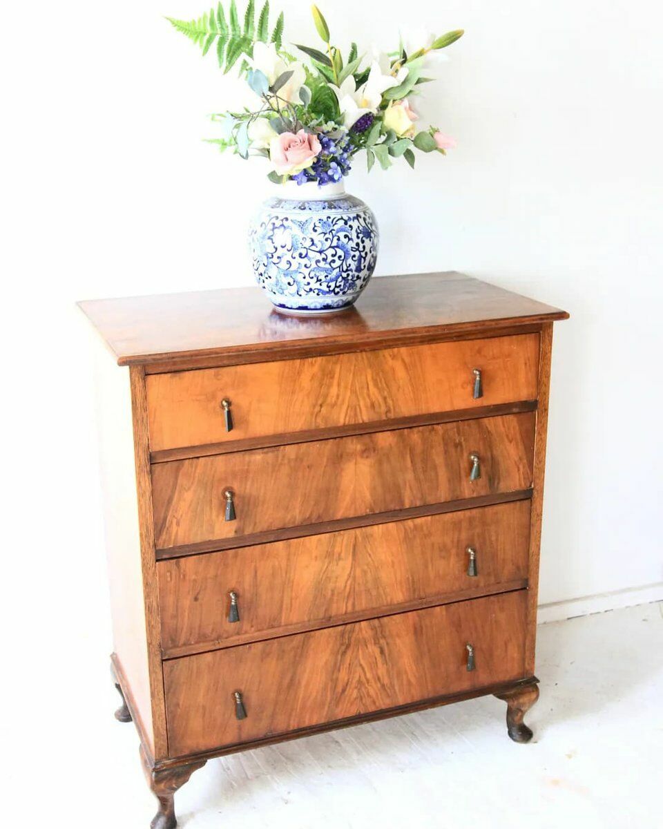 photo for sale Antique Walnut Bedroom Chest Of Drawers