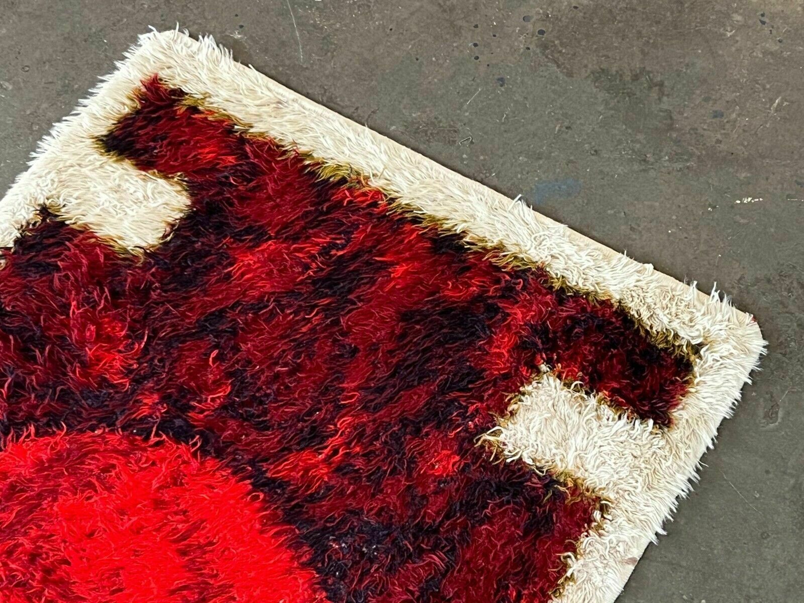 60s 70s Runner Rug Carpet Rug Space Age By Hojer Eksport Denmark Design photo vinterior