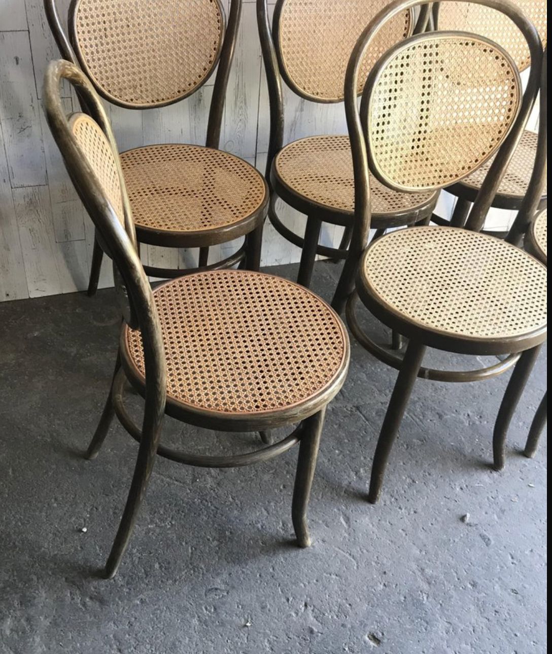 Dining Chairs In Wood Cane, Germany, 1960s, Set Of 6 photo 2433.0