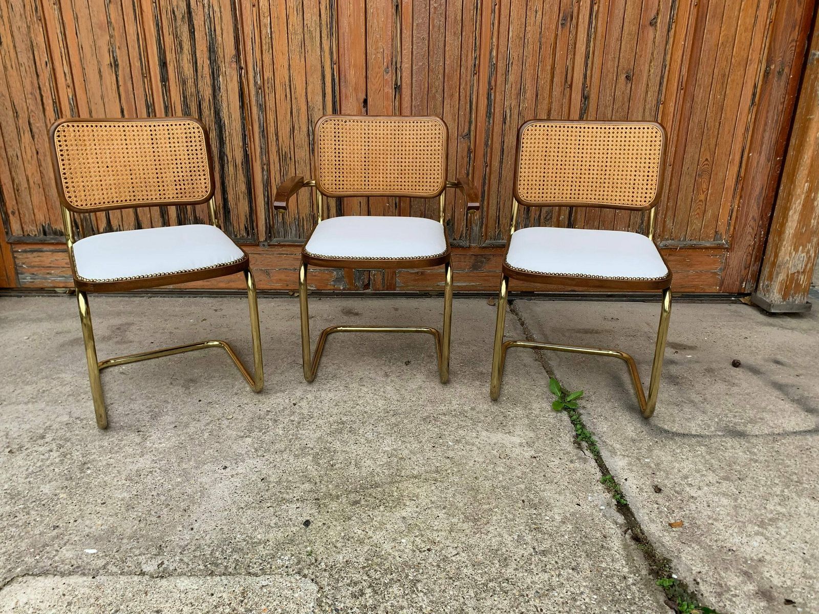 1 Of 4 Mid Century Modern Upholstered Cesca Chair Italy 1970