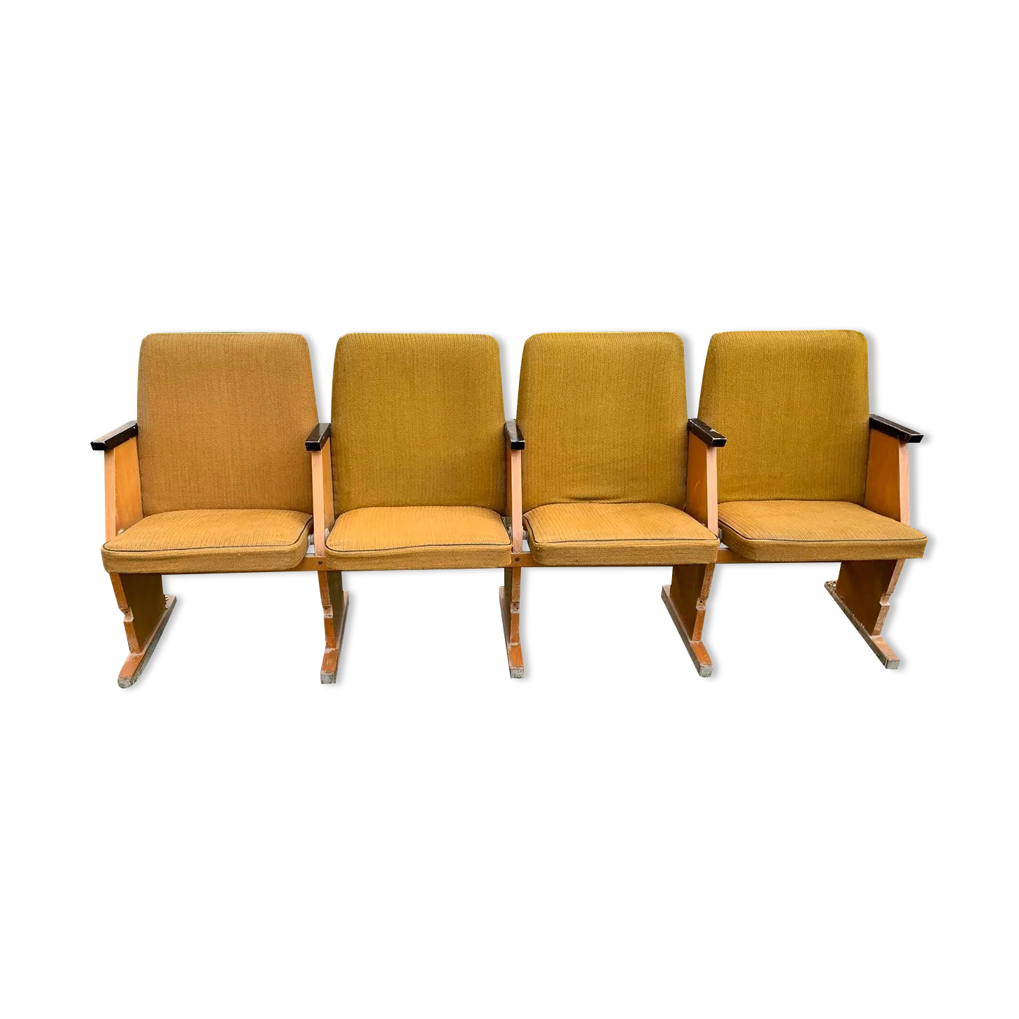 Mid Century Hungarian Four Seater Cinema Seats, 1950s