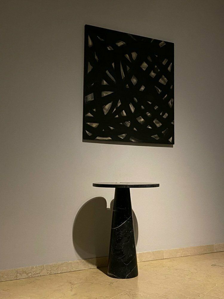 Marquina Coffee Table In Black Marble In The Angelo Mangiarotti Style For Skipper, Italy, 1971 photo furniture