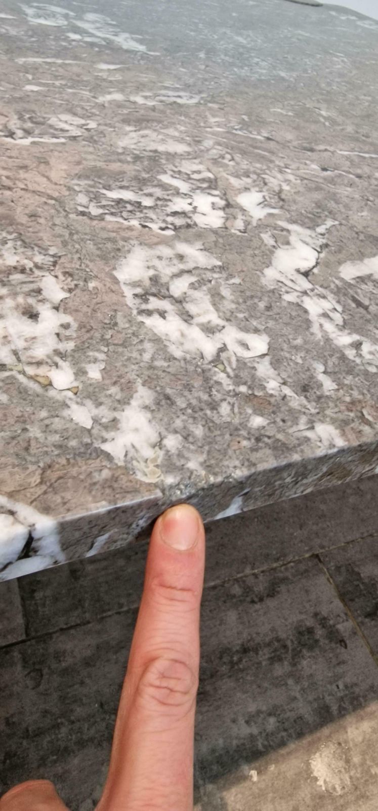 photo vinterior Square Grey Marble Coffee Table And Scale Form Angelo Mangiarotti