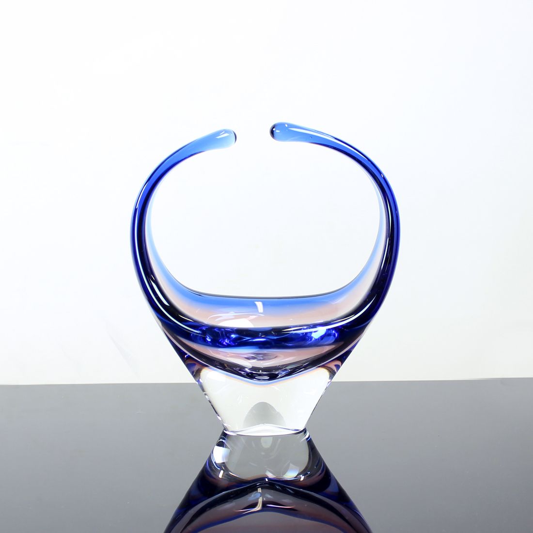 Art Glass Bowl By Frantisek Zemek For Sklarna Mstisov, 1960s photo 362.0