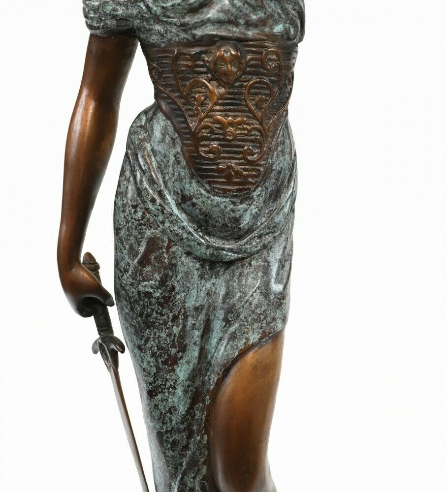 Bronze Statue Lady Justice Casting Legal Scales photo for sale