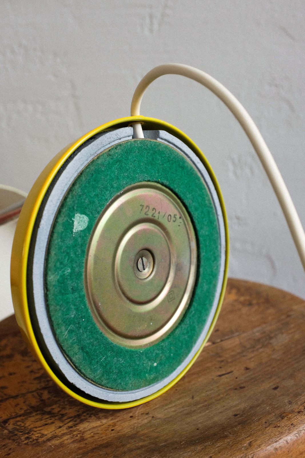 Lighting East Germany Vintage Yellow Table Lamp By Veb Narva Leuchtenbau, 1960s photo