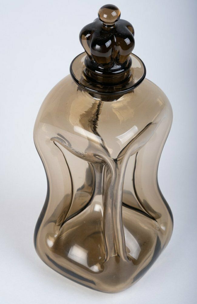 Mid Century Danish Glass Kluk Kluk Decanter By Jacob E. Bang For Holmegaard photo Home Decor