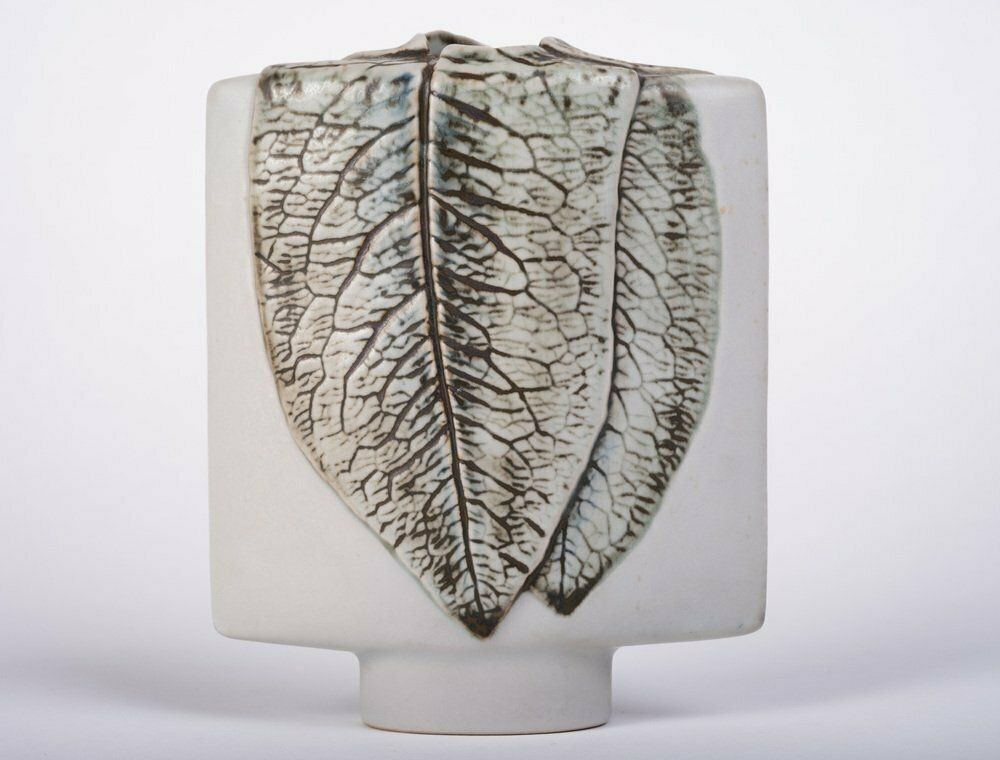 Studio Line Sculptural Leaf Vase By Antje Bruggemann For Rosenthal, Germany, 1980s photo for sale