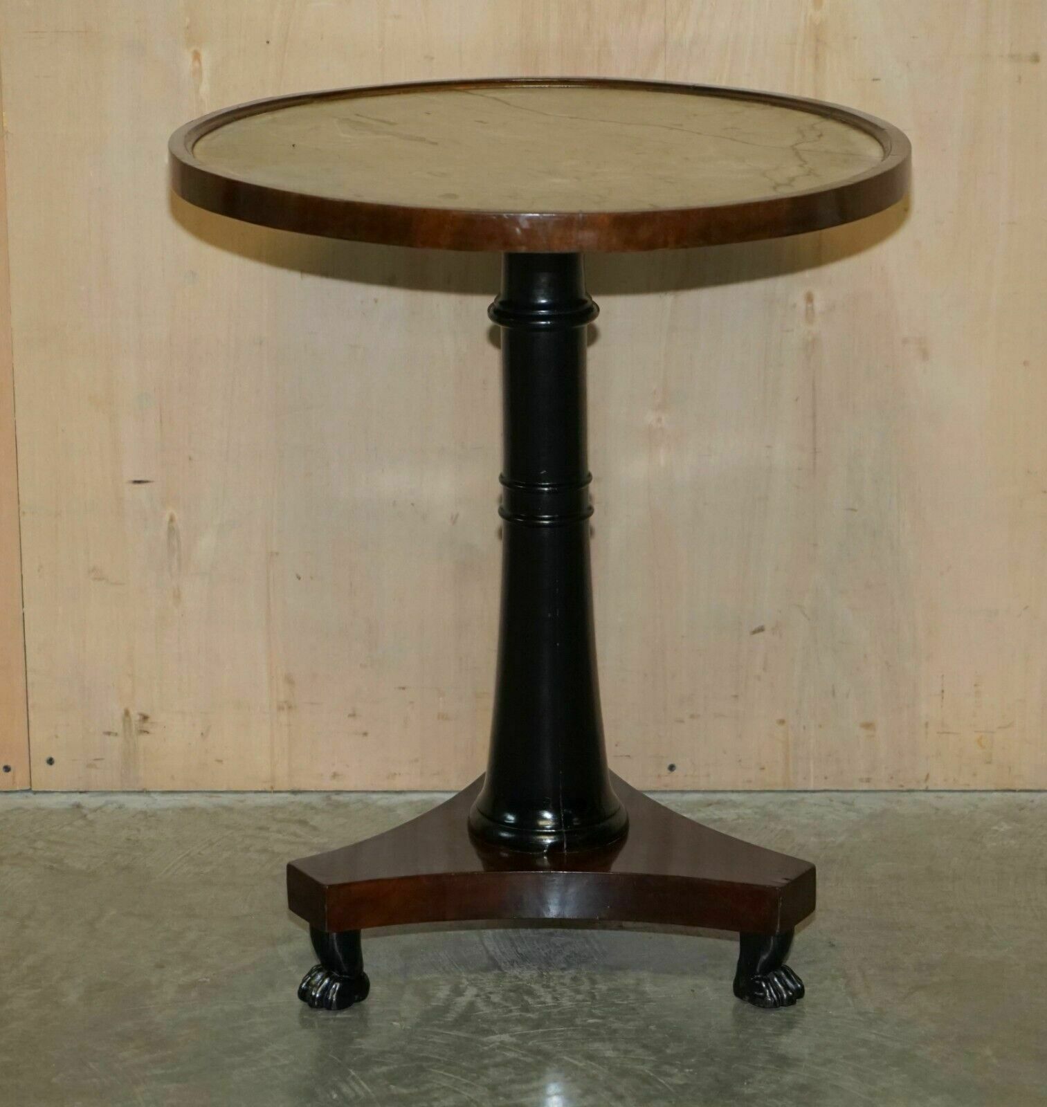 Editors Choice Antique Italian Marble Topped Occasional Centre Table Lions Paw photo for sale