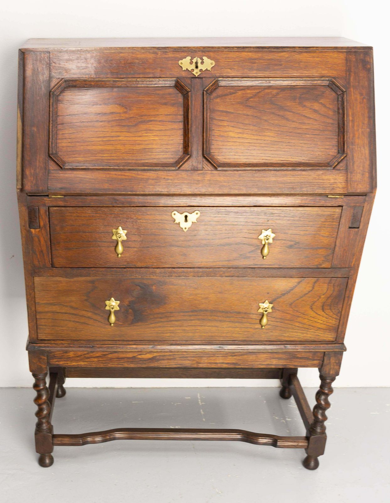 English Buffet Secretaire, Escritoire Cabinet Oak, With Drawers, Circa 1920 photo furniture