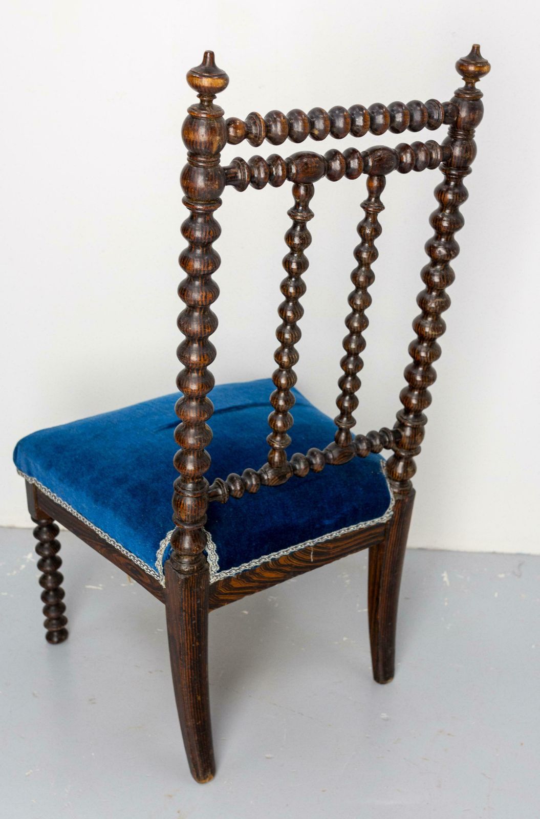 Napoleon III Chair With Turned Beech And Velvet For Child French, Circa 1880 photo buy