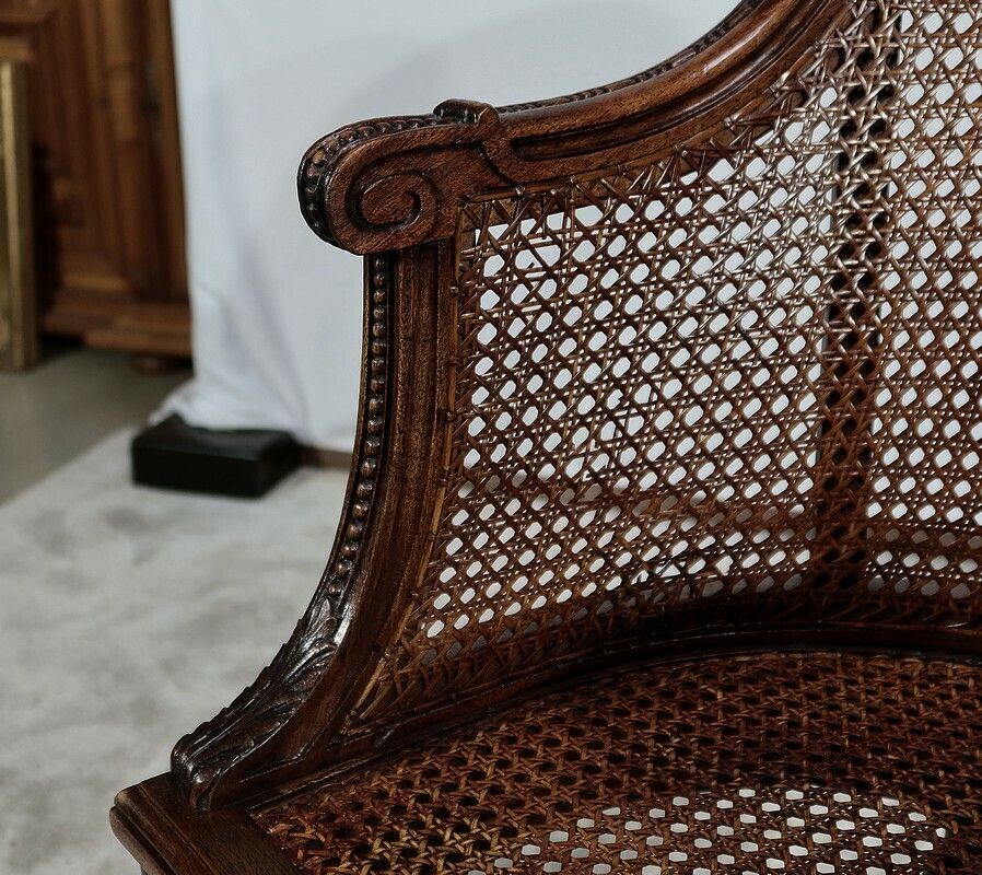 photo vinterior Pair Of Mahogany Armchairs, Louis XVI Style, Early 20th Century