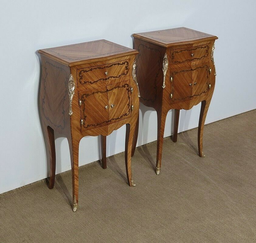 Pair Of Small Living Room Furniture, Louis XV Style, Early 20th Century