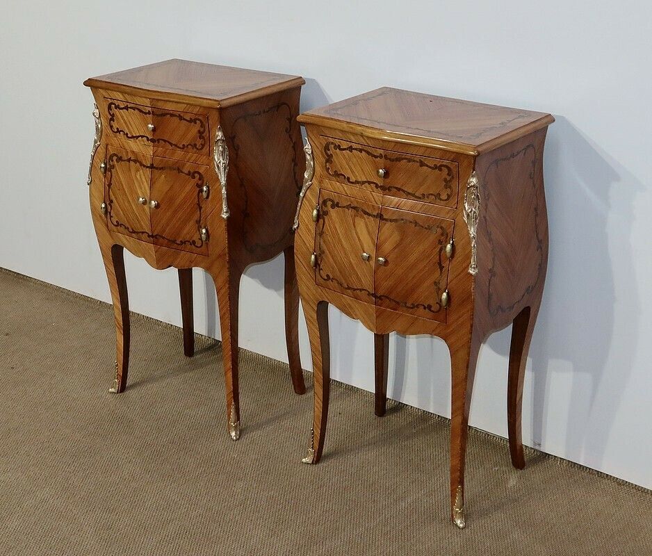 Pair Of Small Living Room Furniture, Louis XV Style, Early 20th Century photo for sale