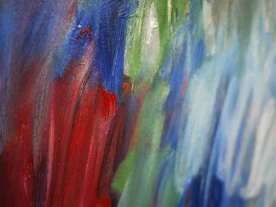photo for sale Abstract Painting, Agner, Hans Peter, Cascade Of Colours, 1989