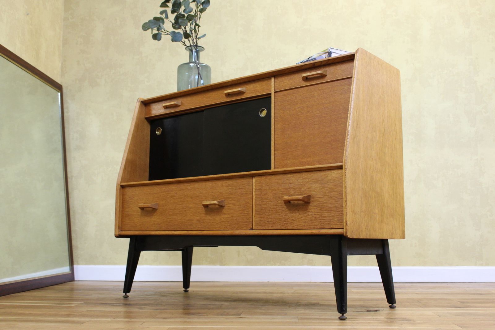Late 1950's G Plan Brandon Oak Sideboard Rarer Version With