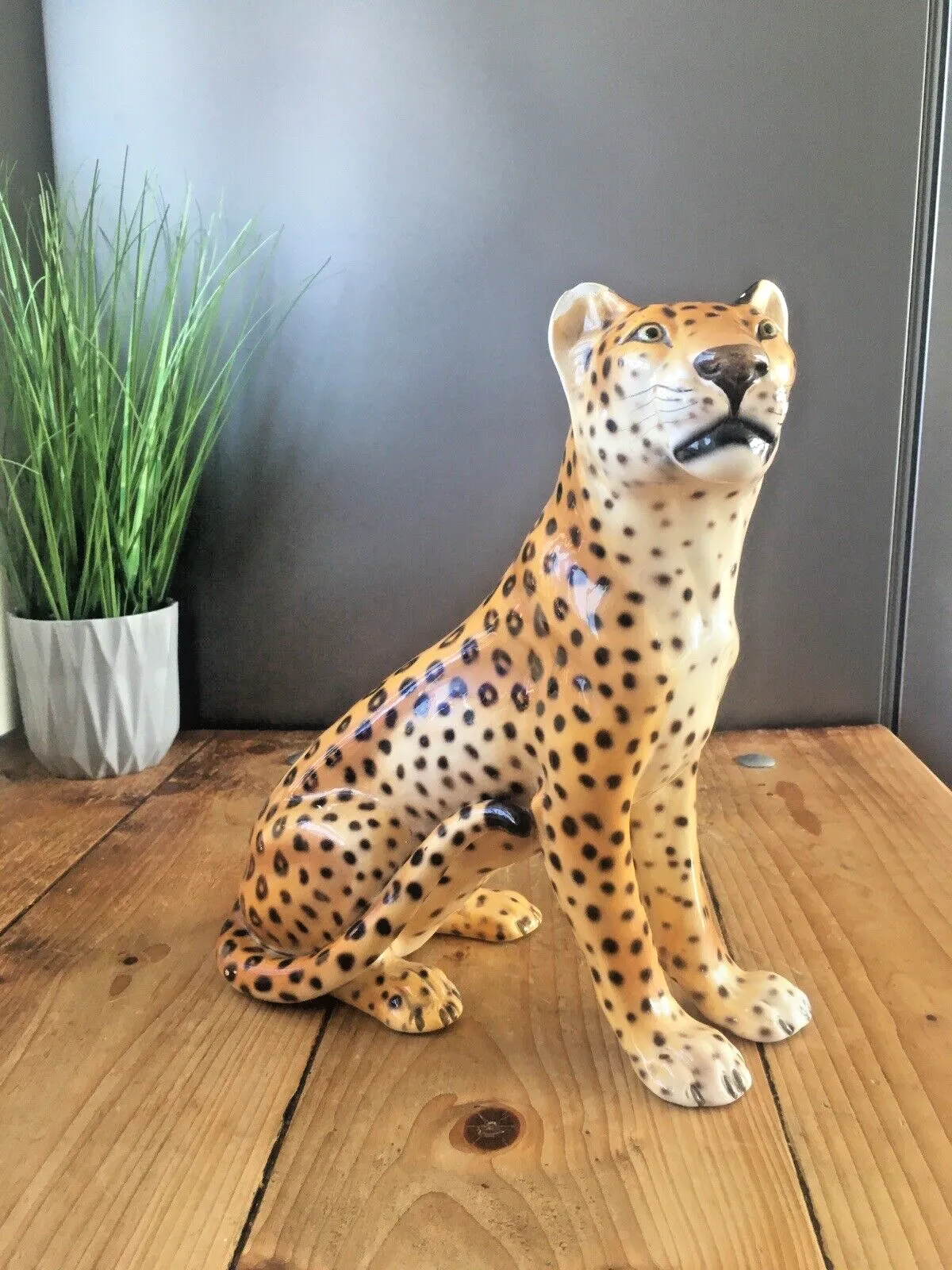 Mid Century Ronzan Italy 1211/3 Hollywood Glam Leopard Cheetah
