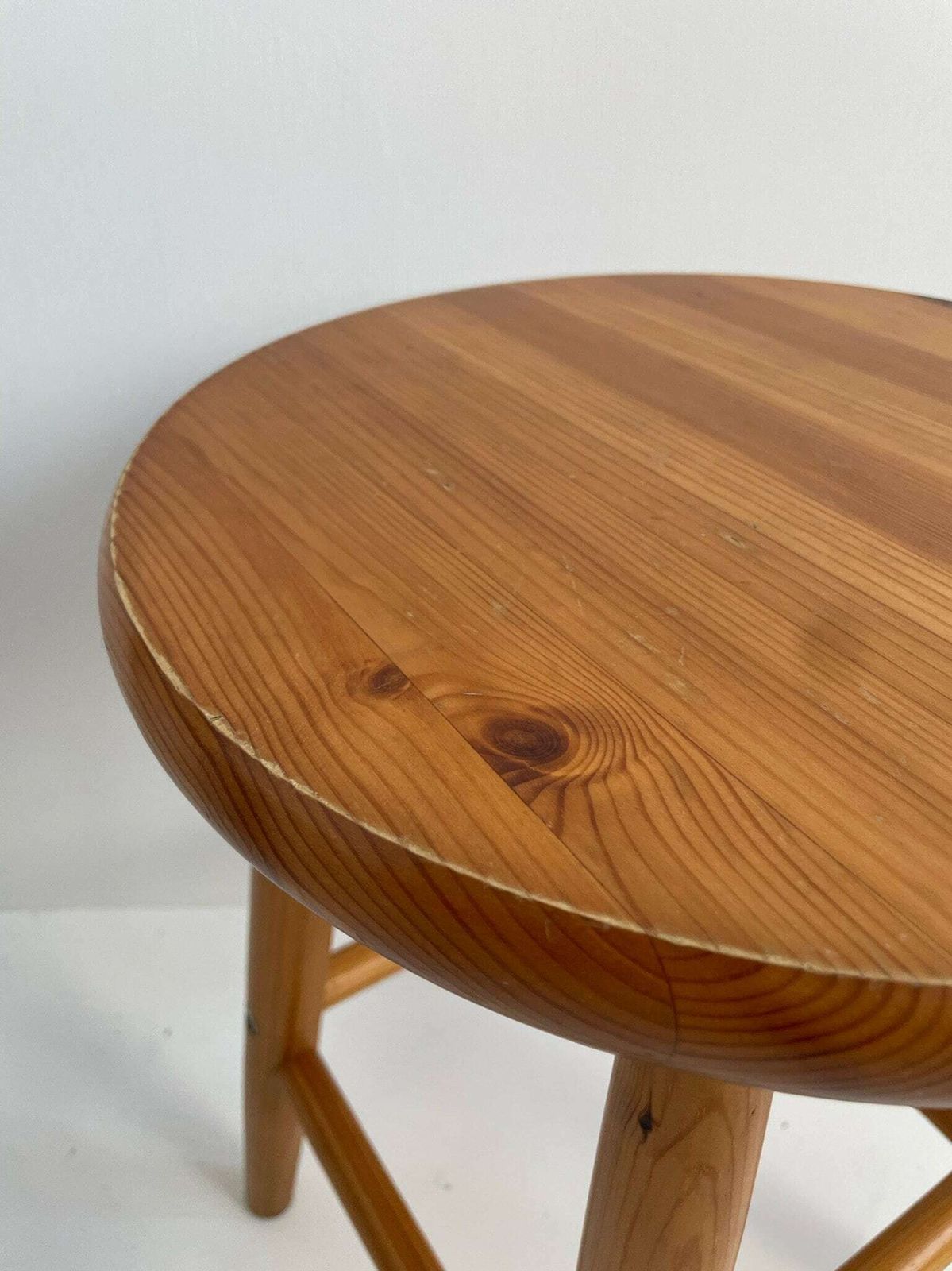 Vintage Ikea Pine Small Stool Tapered Legs 1980/90s | Ikea | Vinterior